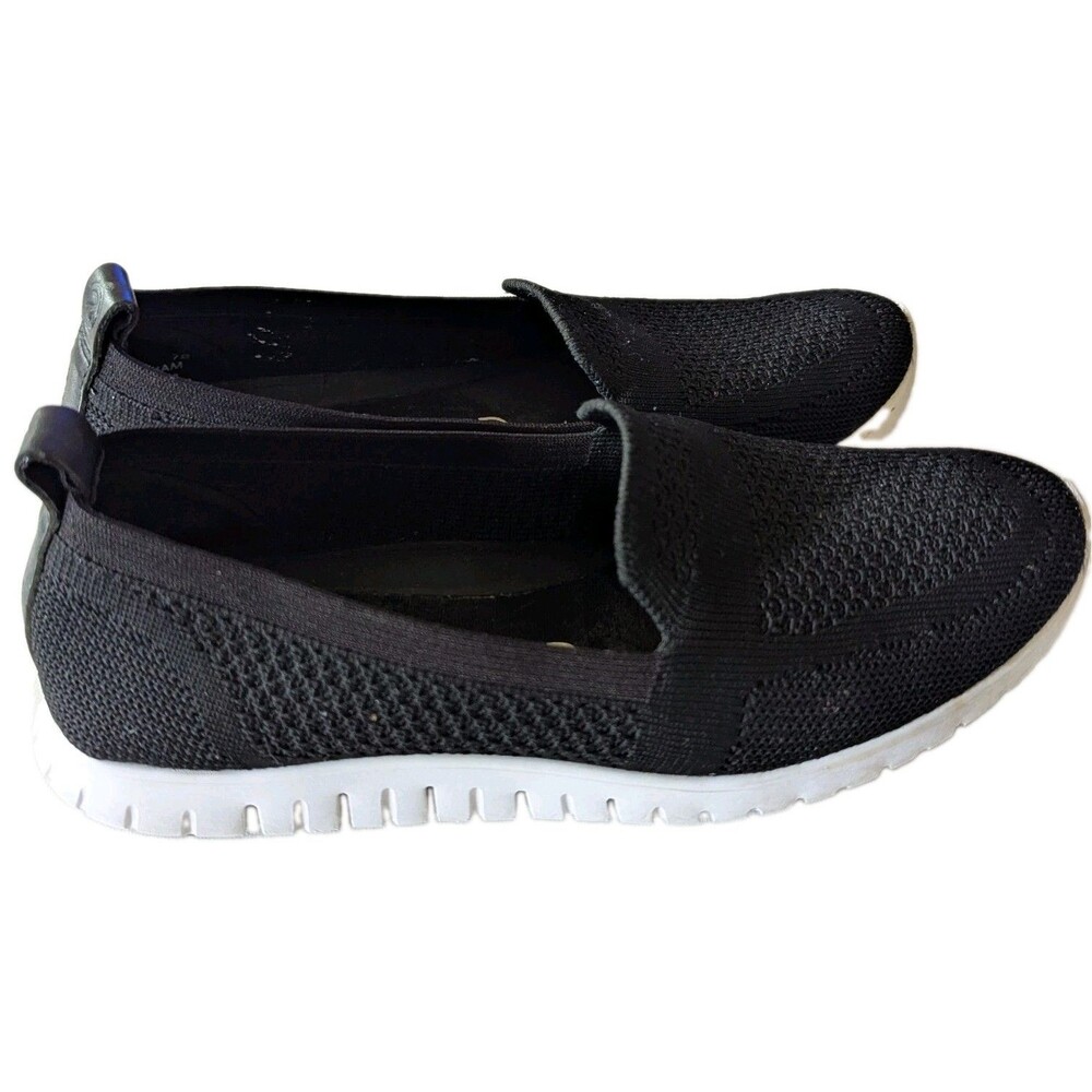 Cole Haan Zerogrand Black Knit Slip On Shoes Women's 7B Comfort Sneaker